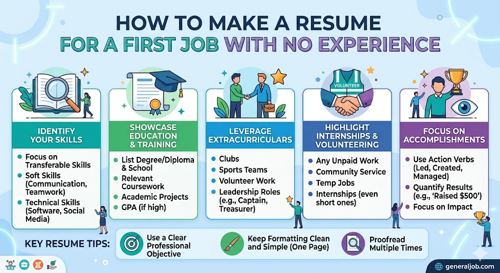 How to Make a Resume for a First Job with No Experience