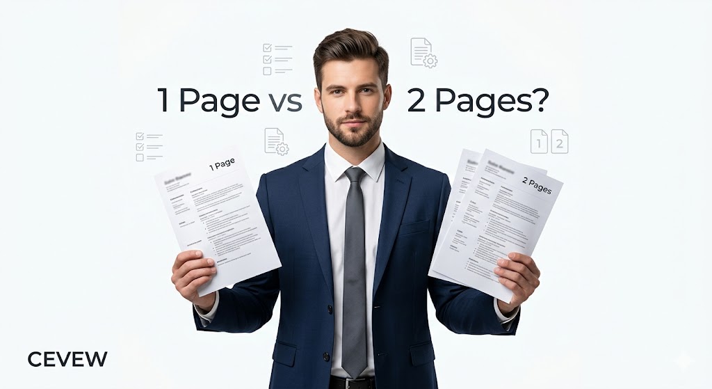one page vs two page CV