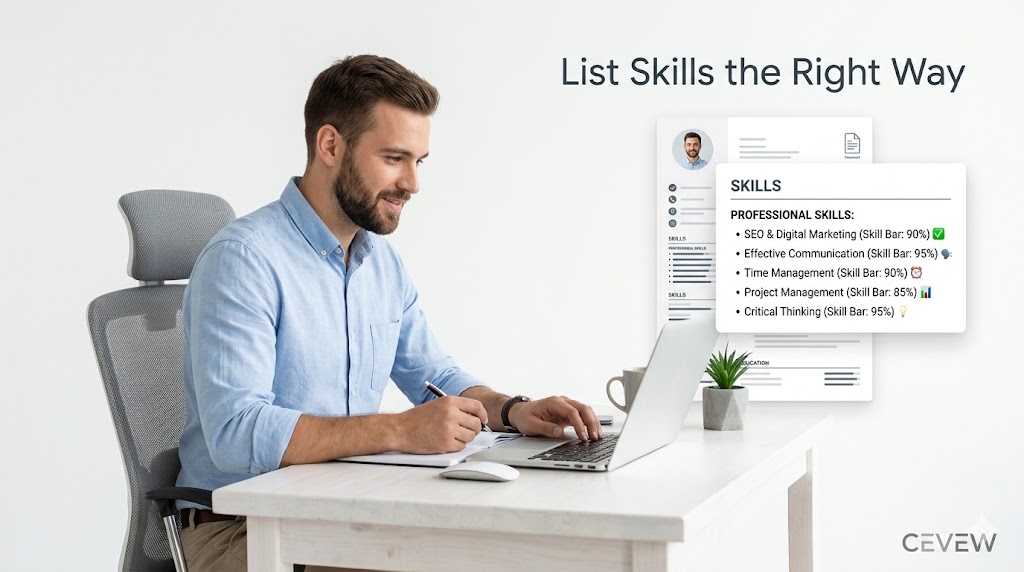 how to write skills in resume
