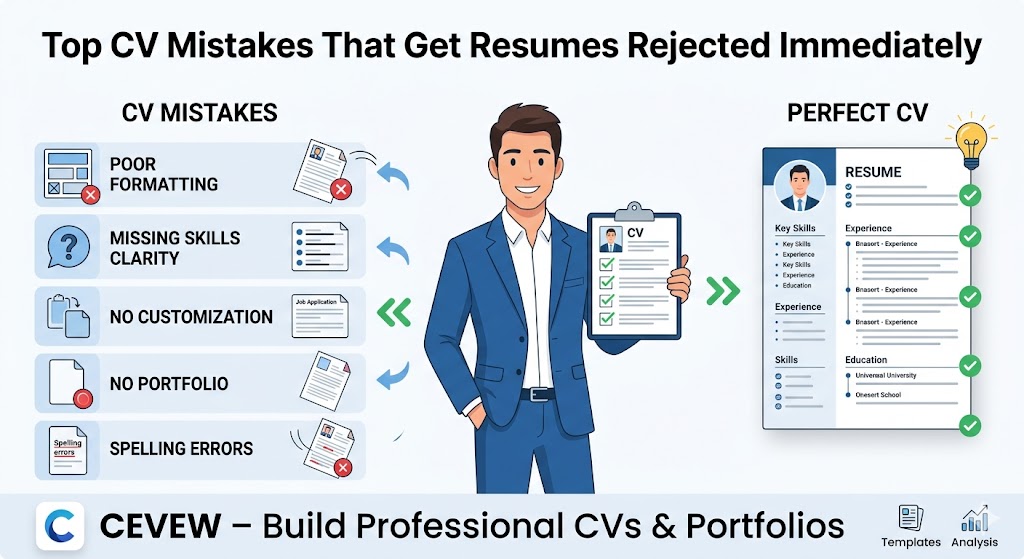 Top CV Mistakes That Get Rejected Immediately